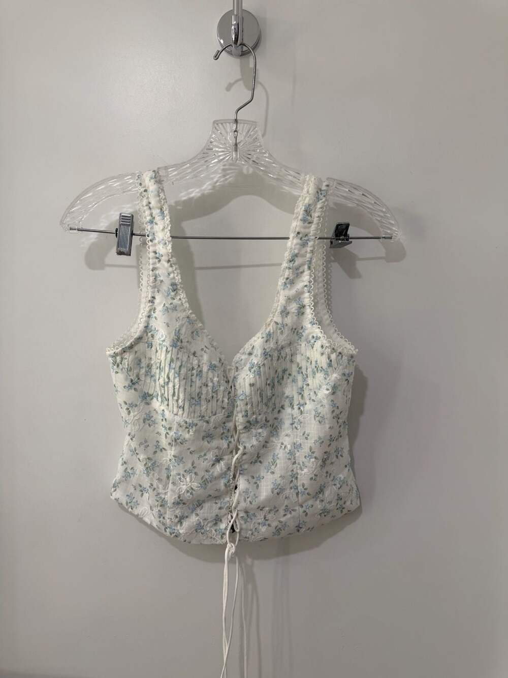 White Fox Need To Know You Bustier Blue Poppy Medium